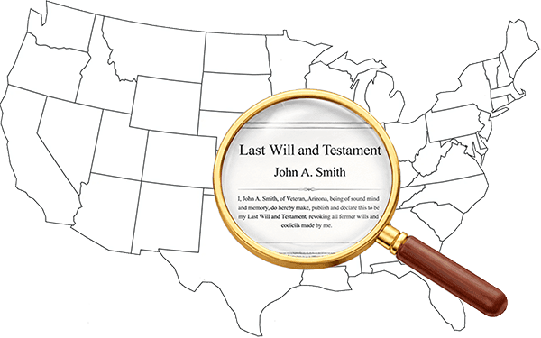 Search for will from the United States